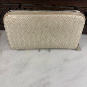 Bottega Veneta Nappa Intrecciato Zip Around Wallet